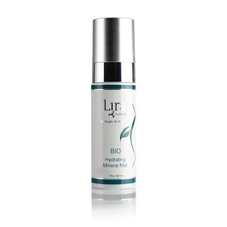 Lira Clinical BIO Hydrating Mineral Mist spray bottle with silver cap, 2 fl oz