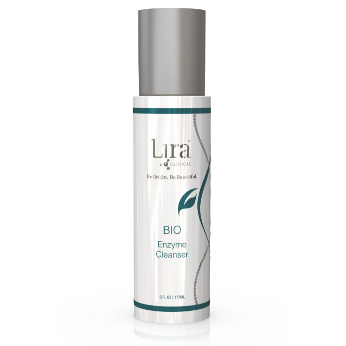Lira Clinical BIO Enzyme Cleanser bottle with silver lid, 6 fl oz