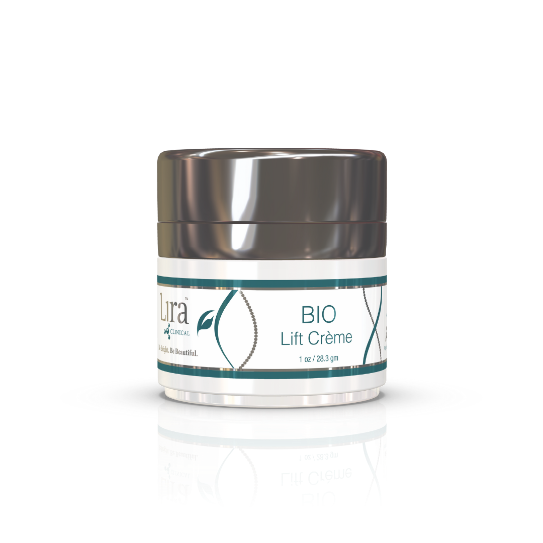 Lira Clinical BIO Lift Crème jar with chrome lid, 1 oz
