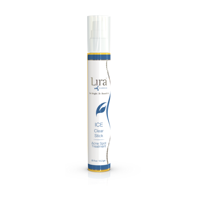 Lira Clinical ICE Clear Stick acne spot treatment tube, 0.5 fl oz