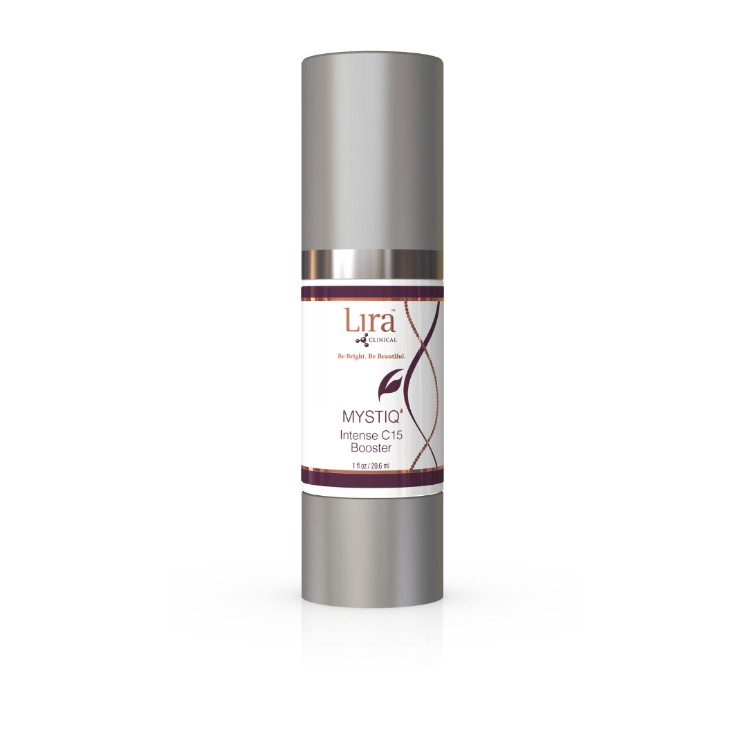 Lira Clinical MYSTIQ Intense C15 Booster bottle with silver lid, 1 fl oz