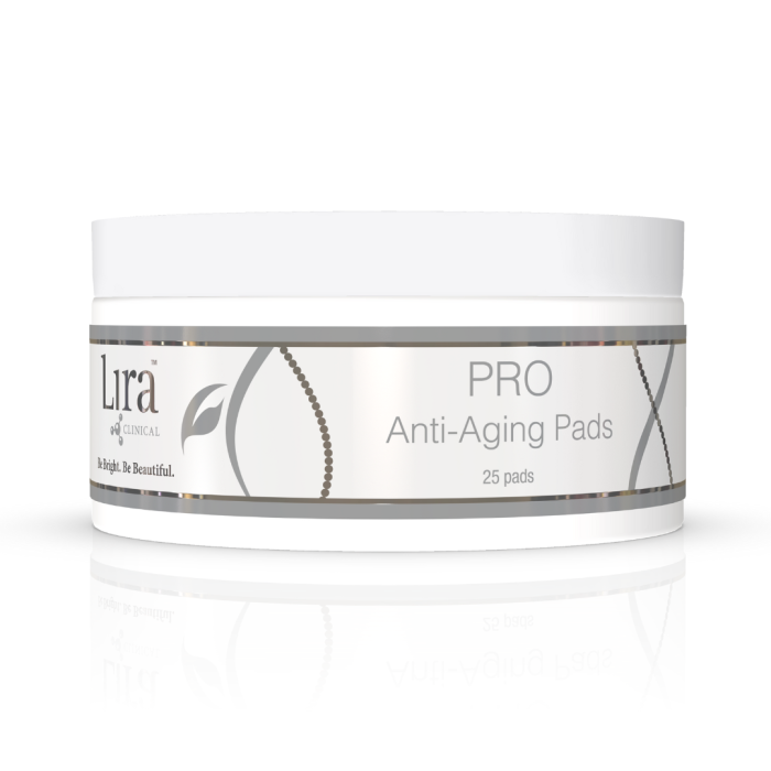 Lira Clinical PRO Corrective Pads jar with 25 at-home peel pads, 1 oz